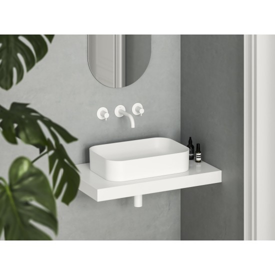 Keraminis praustuvas Ceramic Slim R 55, baltas matinis
