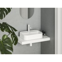 Keraminis praustuvas Ceramic Slim Shelf R 55, baltas matinis