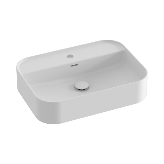 Keraminis praustuvas Ceramic Slim Shelf R 55, baltas matinis
