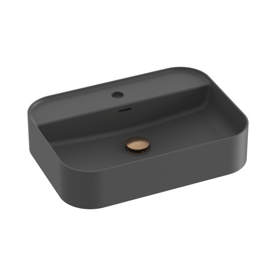 Keraminis praustuvas Ceramic Slim Shelf R 55, antracitas