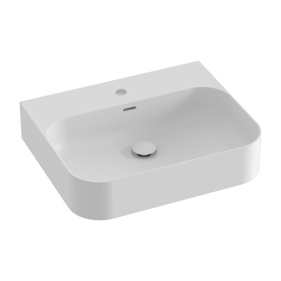 Keraminis praustuvas Ceramic Slim Wall R 55 N, baltas matinis
