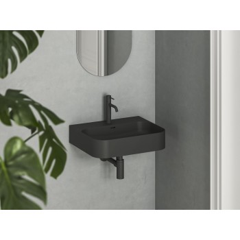 Keraminis praustuvas Ceramic Slim Wall R 55 N, matinės juodos