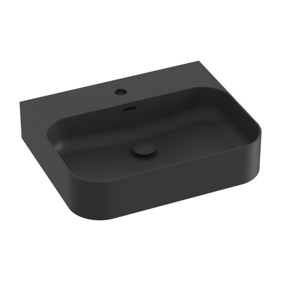 Keraminis praustuvas Ceramic Slim Wall R 55 N, matinės juodos