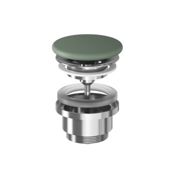 Stacionari praustuvo sifono galvutė Flat, Grey Green