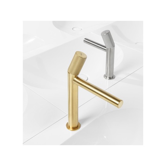 RV 014.60CH Praustuvo maišytuvas 285 mm be dugno vožtuvo, spalva champagne