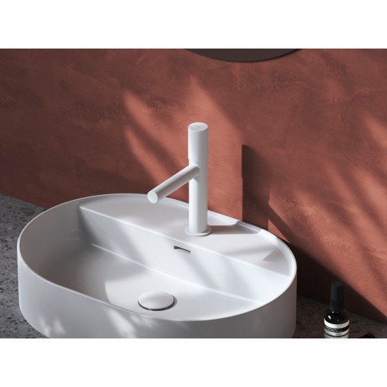 RV 012.10WHM Praustuvo maišytuvas 220 mm be dugno vožtuvo, spalva matinė balta