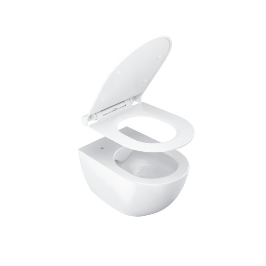 WC Uni Chrome RimOff set, pakabinamas, baltas