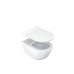 WC Uni Chrome RimOff set, pakabinamas, baltas
