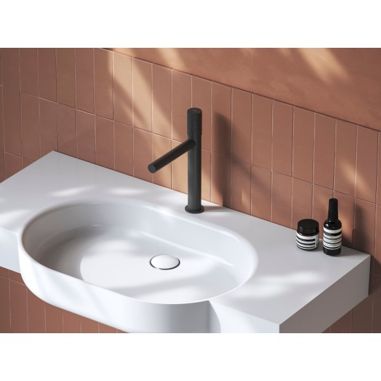 RV 014A.20BLM Praustuvo maišytuvas 285 mm be dugno vožtuvo, spalva matinė juoda
