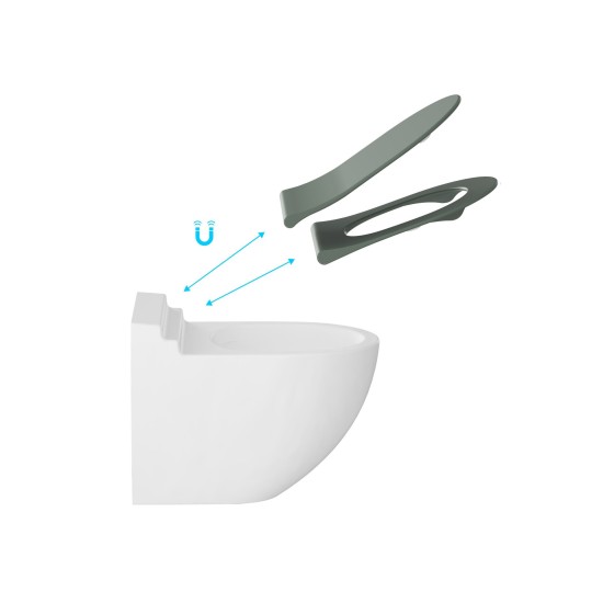 WC iMagin sėdynė, spalva Grey Green