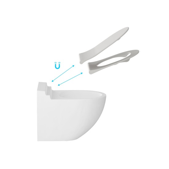 WC iMagin sėdynė, spalva Smoke Grey