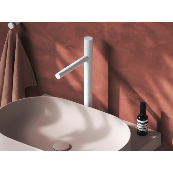 RV 015A.10WHM Praustuvo maišytuvas 375 mm be dugno vožtuvo, spalva matinė balta