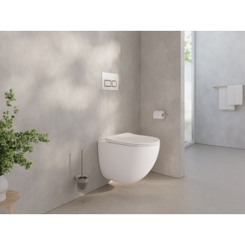 WC Chrome AquaSpin set, pakabinamas, baltas WC Chrome AquaSpin set, pakabinamas, baltas