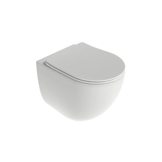 WC Chrome AquaSpin set, pakabinamas, baltas
