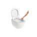 WC Chrome AquaSpin set, pakabinamas, baltas