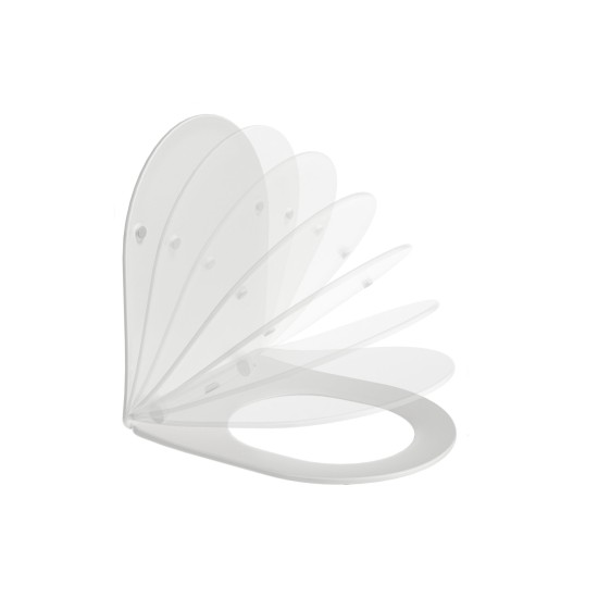 WC Chrome AquaSpin set, pakabinamas, baltas
