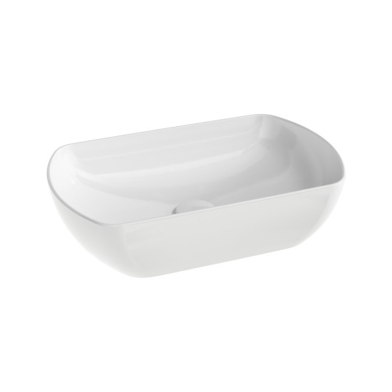 Keraminis praustuvas Uni 50 O Slim, baltas