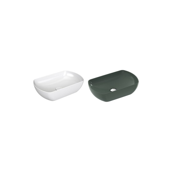 Keraminis praustuvas Uni 50 O Slim, baltas
