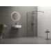 Walk-In Wall Set 110, metalizuotas grafitas +stiklas Transparent