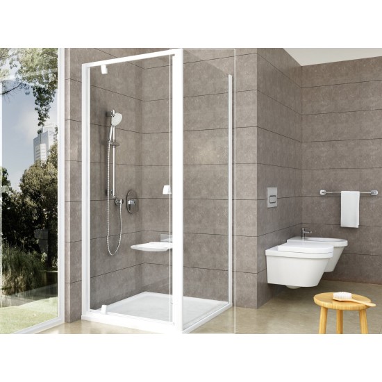 PPS-80 balta+stiklas Transparent