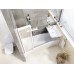 VS3 115 balta+stiklas Transparent