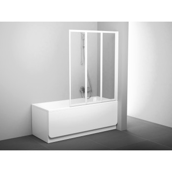 VS3 130 balta+stiklas Transparent