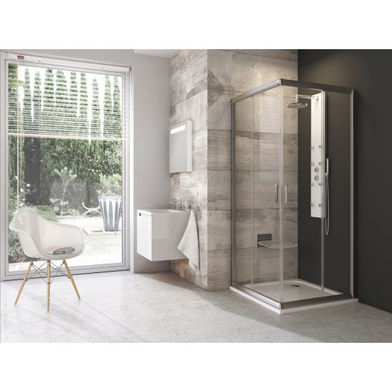 BLRV2-90 satinas+stiklas Transparent
