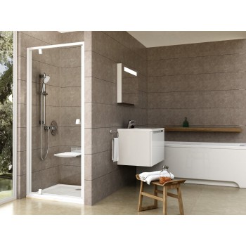 PDOP1-80 balta/balta+stiklas Transparent PDOP1-80 balta/balta+stiklas Transparent