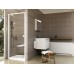 PDOP1-80 balta/balta+stiklas Transparent