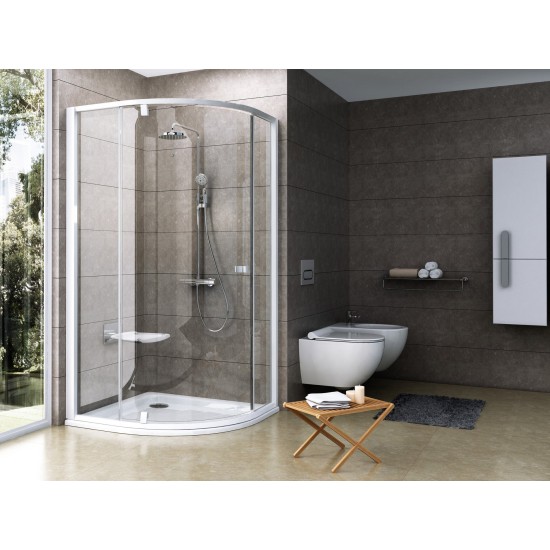 PSKK3-80 balta/balta+stiklas Transparent