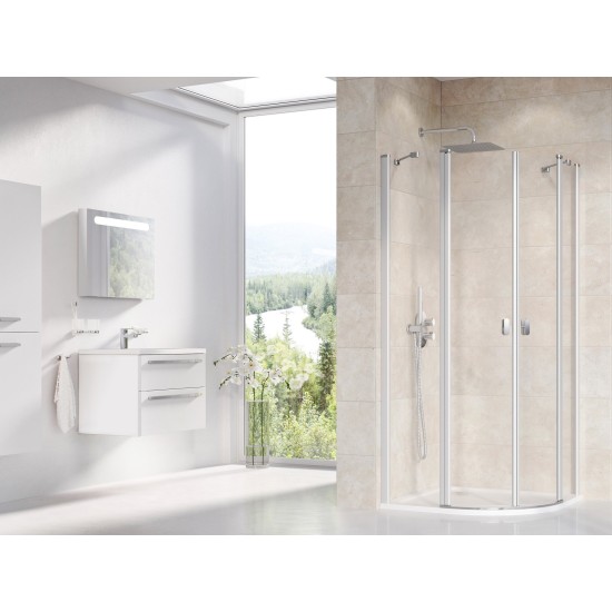 CSKK4-90 satinas+stiklas Transparent