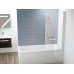 CVS1 80 D, balta+stiklas Transparent