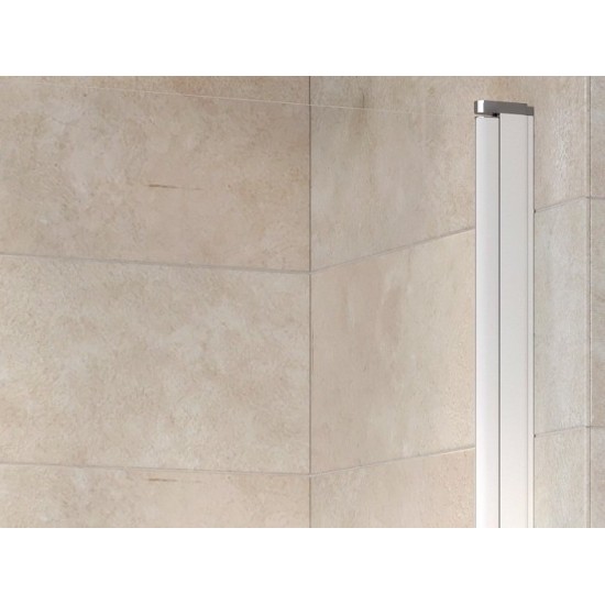 CVS1 80 D, balta+stiklas Transparent