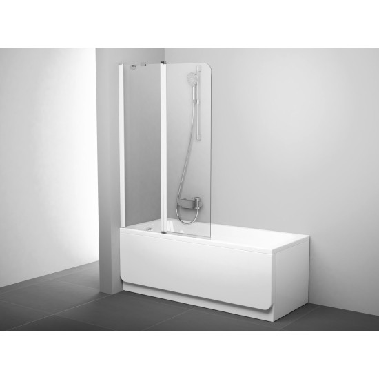 CVS2 100 K balta+stiklas Transparent