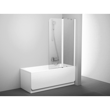 CVS2 100 D balta+stiklas Transparent