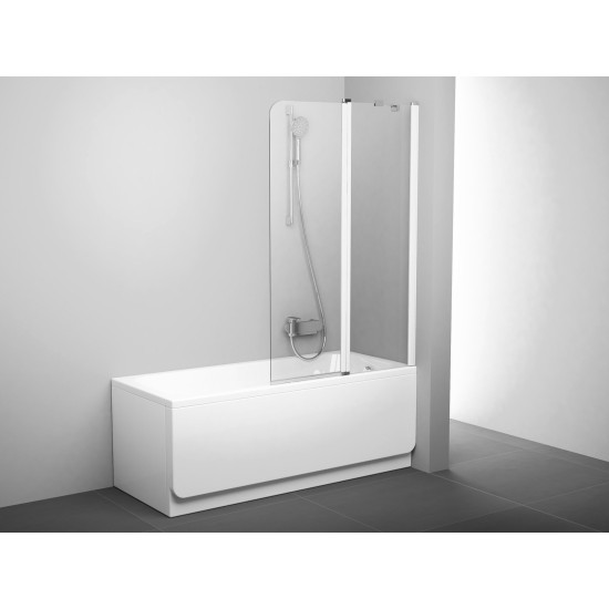 CVS2 100 D balta+stiklas Transparent